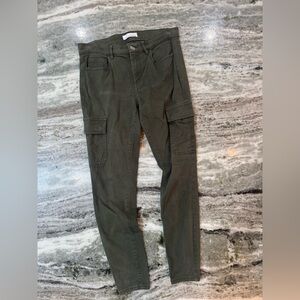 Loft skinny ankle jeans olive green size 2/26